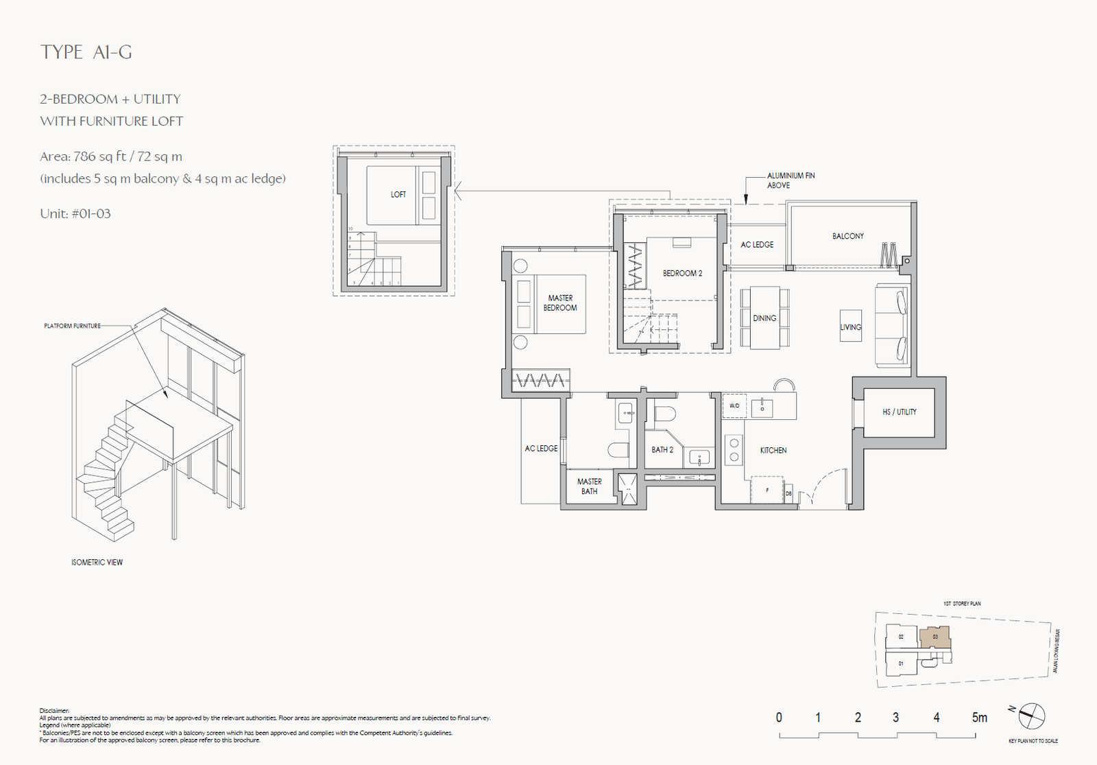 The Shorefront 1 Bedroom Floor Plan 1
