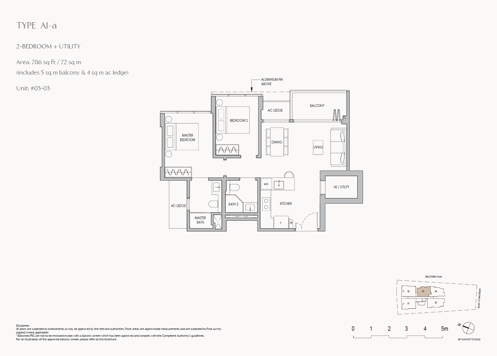The Shorefront 1 Bedroom Floor Plan 2