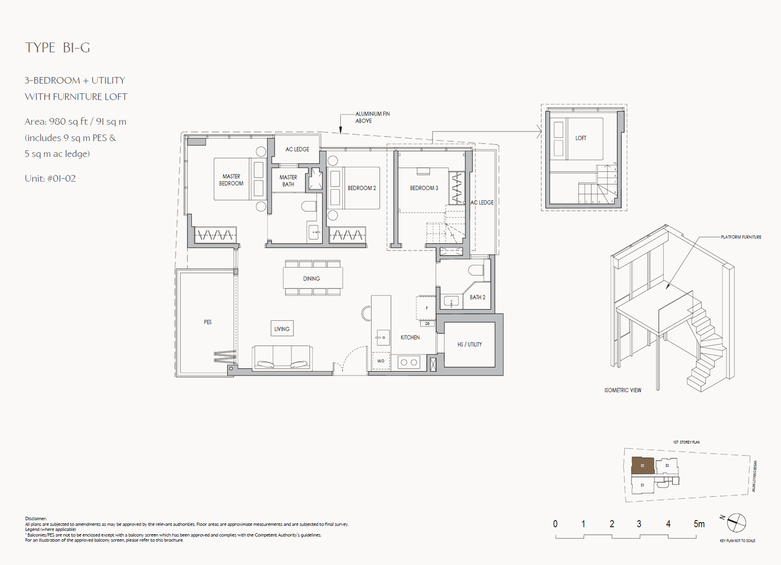 The Shorefront 1 Bedroom Floor Plan 6